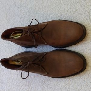 Oiled Suede Leather Johnston & Murphy Copeland Chukka Boots - Brown 12M